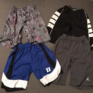 Lot of 4 basketball shorts